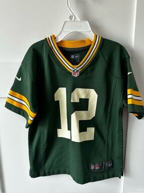 Nike On Field Aaron Rodgers #12 Green Bay Packers Jersey Youth Size Medium 5/6